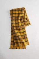 Windowpane Pattern Woven Scarf