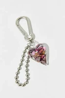 Glass Heart Keychain