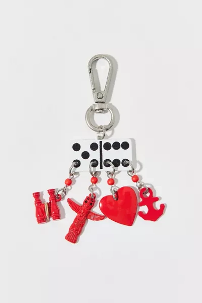 Domino Bag Charm Keychain