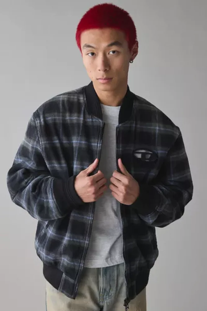 Diesel J-Saint Plaid Bomber Jacket