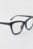 Amadeus Thick Rectangle Blue Light Glasses