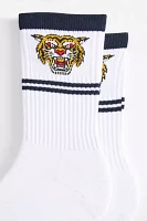 Tiger Head Crew Sock