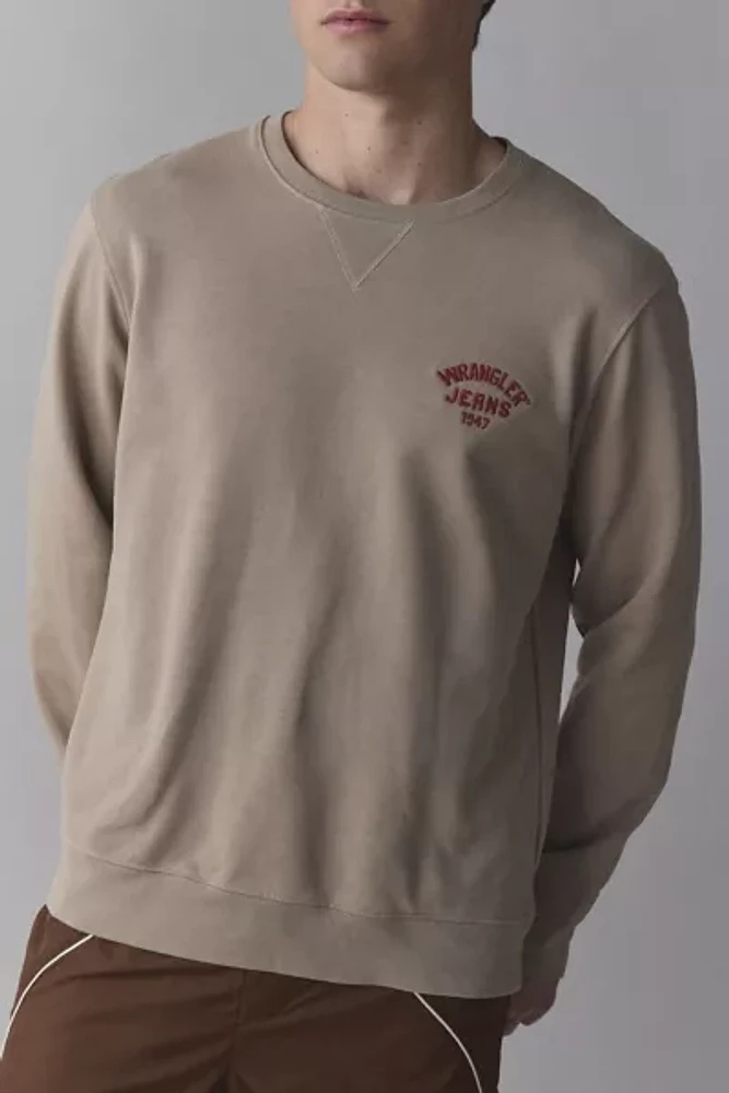 Wrangler Jeans Logo Embroidery Crew Neck Sweatshirt