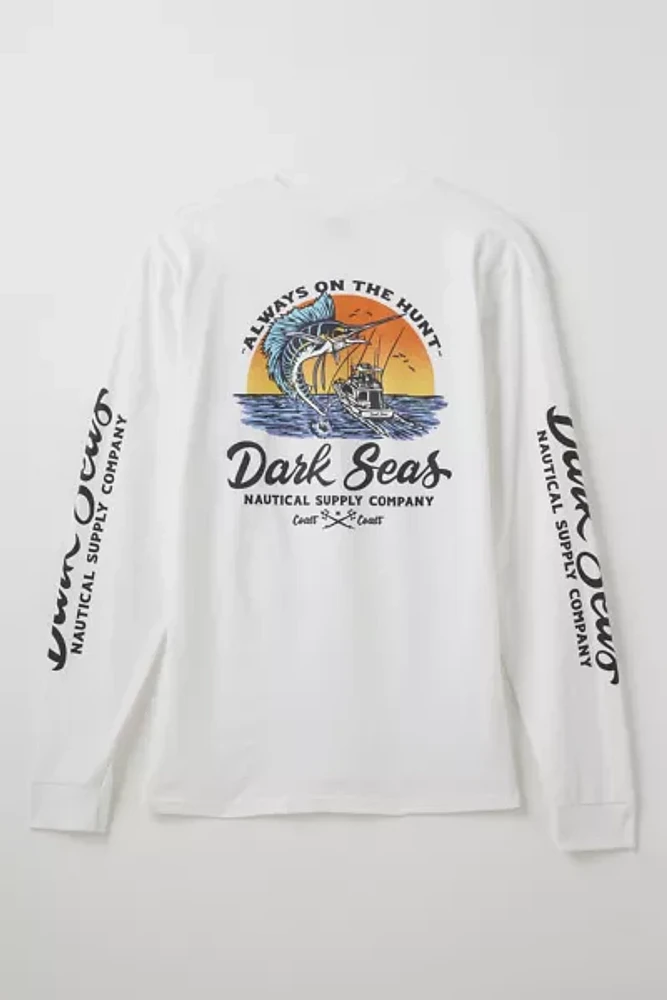 Dark Seas Open Ocean Long Sleeve Graphic Tee