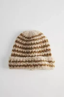 Boucle Stripe Cuffed Beanie