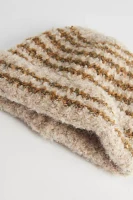 Boucle Stripe Cuffed Beanie