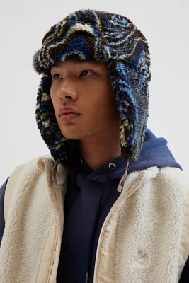 Marble Fleece Trapper Hat