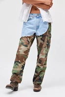 Urban Renewal Remade Spliced Camo Denim Pant