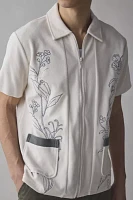 Dark Seas Jethro Embroidered Woven Shirt