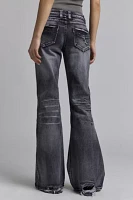 Jaded London Extreme Flare Black Wash Jean