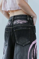 Jaded London Pink Blade XL Colossus Baggy Jean