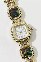 Statement Rhinestone Square Chain Watch