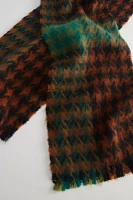 Houndstooth Pattern Woven Scarf