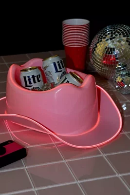 LED Cowboy Hat Ice Bucket