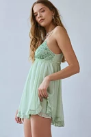 Kimchi Blue Arielle Sequin Babydoll Romper