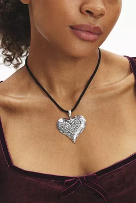 Viv Heart Pendant Corded Necklace