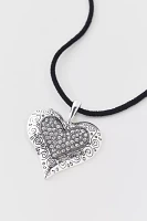 Viv Heart Pendant Corded Necklace