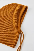 Ribbed Knit Hooded Balaclava