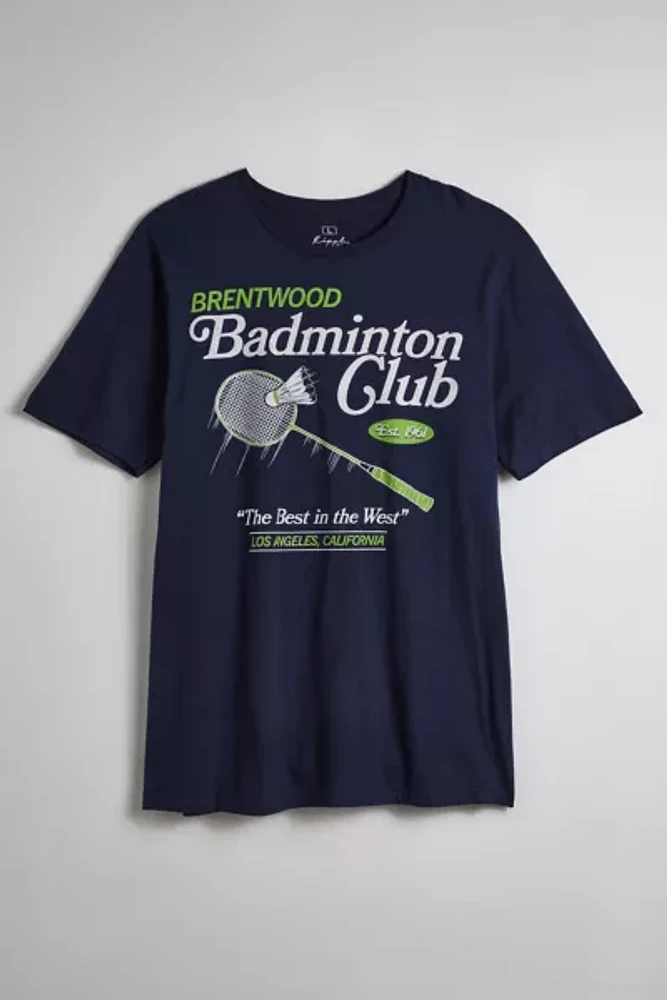 Badminton Club Cotton Graphic Tee