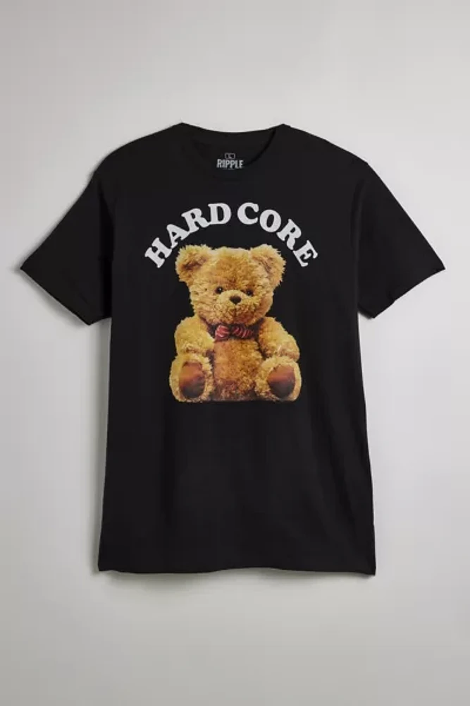 Hardcore Bear Cotton Graphic Tee