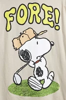 Peanuts Snoopy Fore Graphic Tee