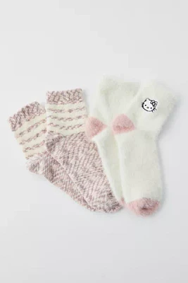 Hello Kitty Chenille Mid Crew Sock 2-Pack