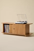 Juliette Fluted Wood Media Storage Console