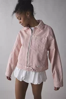 BDG Yuri Striped Canvas Bomber Jacket