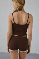 Out From Under Diana Lace Trim Micro Short