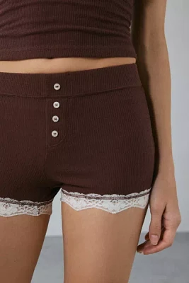 Out From Under Diana Lace Trim Micro Short