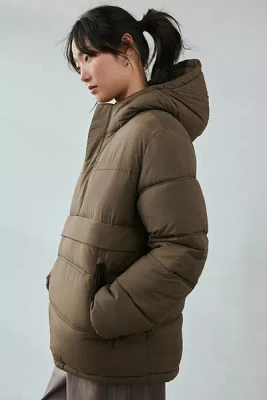 The Very Warm Solid Anorak Puffer Coat