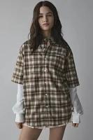 House Of Sunny Double Layered Button-Down Shirt