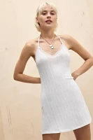 Out From Under Pointelle Halter Slip Dress