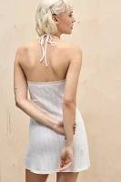 Out From Under Pointelle Halter Slip Dress