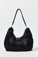 Silence + Noise Faux Fur Whipstitch Hobo Bag