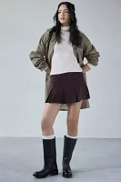 Motel Sejuani Corduroy Pleated Mini Skirt