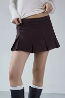 Motel Sejuani Corduroy Pleated Mini Skirt