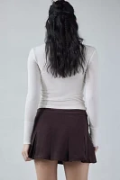 Motel Sejuani Corduroy Pleated Mini Skirt