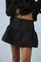 Motel Rantufu Button Front Mini Skirt