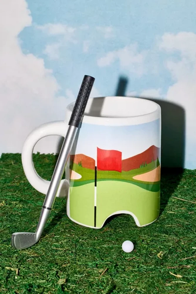 Golf Putter Mug & Pen Set