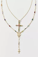 Blair Cross Layered Necklace