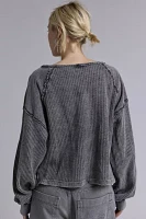 BDG Catskills Waffle Knit Thermal Long Sleeve Tee