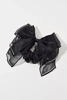 Rhinestone Bow Scrunchie