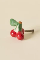 Cherry Stem Ceramic Knob/Wall Hook