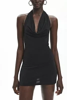 Silence + Noise Coyote Halter Bodycon Mini Dress