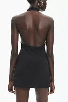 Silence + Noise Coyote Halter Bodycon Mini Dress