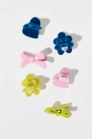 Velvet Mini Claw Clip Set