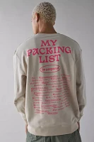 Manastash Be Prepared Graphic Crew Neck Sweatshirt