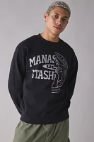 Manastash Collegiate Graphic Crew Neck Sweatshirt