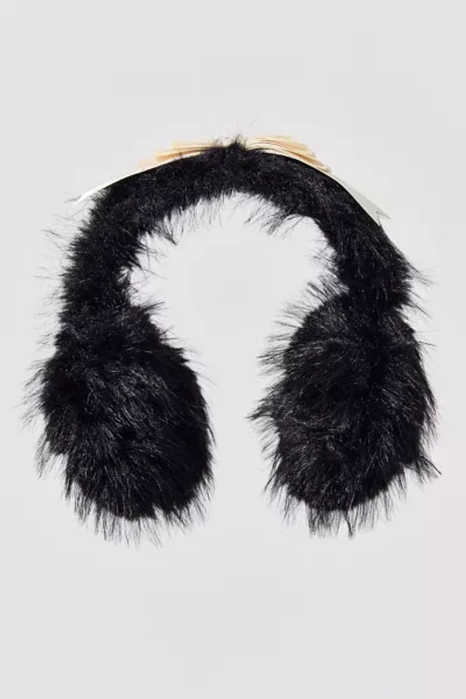 Faux Fur Bow Earmuffs